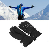 Heated Gloves Skiing Snowboarding Electric Battery Heated Gloves with 3 Heating Levels Skiing for Men Women XL