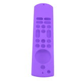Remote Control Silicone Case Soft Safe Shockproof Waterproof Precise Cutout Fully Wrap Remote Cover for Amazon TV Purple