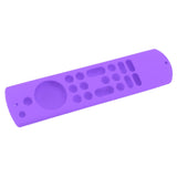Remote Control Silicone Case Soft Safe Shockproof Waterproof Precise Cutout Fully Wrap Remote Cover for Amazon TV Purple