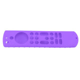 Remote Control Silicone Case Soft Safe Shockproof Waterproof Precise Cutout Fully Wrap Remote Cover for Amazon TV Purple