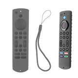 Remote Control Silicone Case Soft Safe Shockproof Waterproof Precise Cutout Fully Wrap Remote Cover for Amazon TV Dark Gray In Australia - Darrahopens