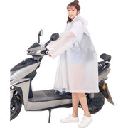 Adult Rain Poncho EVA Breathable Hooded Rain Poncho Outdoor Bike Cycling Raincoat for Men Women White XL In Australia - Darrahopens