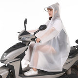 Adult Rain Poncho EVA Breathable Hooded Rain Poncho Outdoor Bike Cycling Raincoat for Men Women White XL In Australia - Darrahopens