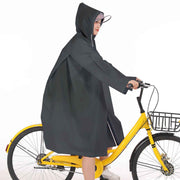 Adult Rain Poncho EVA Breathable Hooded Rain Poncho Outdoor Bike Cycling Raincoat for Men Women Black L In Australia - Darrahopens