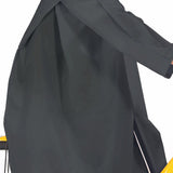 Adult Rain Poncho EVA Breathable Hooded Rain Poncho Outdoor Bike Cycling Raincoat for Men Women Black L