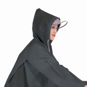 Adult Rain Poncho EVA Breathable Hooded Rain Poncho Outdoor Bike Cycling Raincoat for Men Women Black L In Australia - Darrahopens