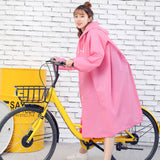 Adult Rain Poncho EVA Breathable Hooded Rain Poncho Outdoor Bike Cycling Raincoat for Men Women Rose Red M In Australia - Darrahopens