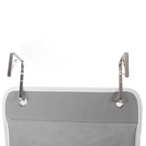 Over Door Hanging Organizer Wall Mount Storage with Hooks for Pantry Nursery Kitchen Closet Dorm Grey 5 Pockets