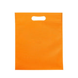50Pcs Die Cut Non Woven Bags Eco Friendly Flat Mouth Tote Bags Non Woven Fabric Garment Bags Orange 25x35cm/9.8x13.8in In Australia - Darrahopens