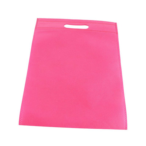 50Pcs Die Cut Non Woven Bags Eco Friendly Flat Mouth Tote Bags Non Woven Fabric Garment Bags Rose Red 25x35cm/9.8x13.8in In Australia - Darrahopens