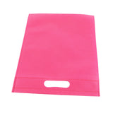 50Pcs Die Cut Non Woven Bags Eco Friendly Flat Mouth Tote Bags Non Woven Fabric Garment Bags Rose Red 25x35cm/9.8x13.8in In Australia - Darrahopens