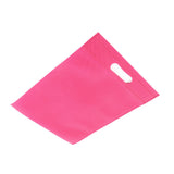 50Pcs Die Cut Non Woven Bags Eco Friendly Flat Mouth Tote Bags Non Woven Fabric Garment Bags Rose Red 25x35cm/9.8x13.8in In Australia - Darrahopens