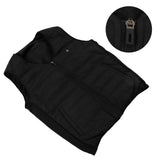Heated Vest Cotton Four Zone Heating of Graphene V Neck USB Electric Jacket for Men and Women 4XL