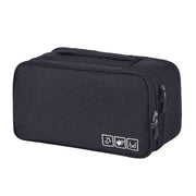 Travel Underwear Organizer Positive Ion Oxford Fabric Large Capacity Travel Bra Organizer for Underwear Women Travel Black In Australia - Darrahopens