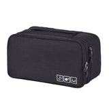 Travel Underwear Organizer Positive Ion Oxford Fabric Large Capacity Travel Bra Organizer for Underwear Women Travel Black In Australia - Darrahopens