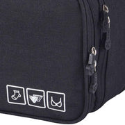 Travel Underwear Organizer Positive Ion Oxford Fabric Large Capacity Travel Bra Organizer for Underwear Women Travel Black In Australia - Darrahopens