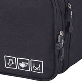 Travel Underwear Organizer Positive Ion Oxford Fabric Large Capacity Travel Bra Organizer for Underwear Women Travel Black In Australia - Darrahopens