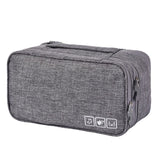 Travel Underwear Organizer Positive Ion Oxford Fabric Large Capacity Travel Bra Organizer for Underwear Women Travel Grey In Australia - Darrahopens