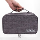 Travel Underwear Organizer Positive Ion Oxford Fabric Large Capacity Travel Bra Organizer for Underwear Women Travel Grey In Australia - Darrahopens