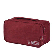 Travel Underwear Organizer Positive Ion Oxford Fabric Large Capacity Travel Bra Organizer for Underwear Women Travel Wine Red In Australia - Darrahopens