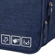 Travel Underwear Organizer Positive Ion Oxford Fabric Large Capacity Travel Bra Organizer for Underwear Women Travel Dark Blue In Australia - Darrahopens