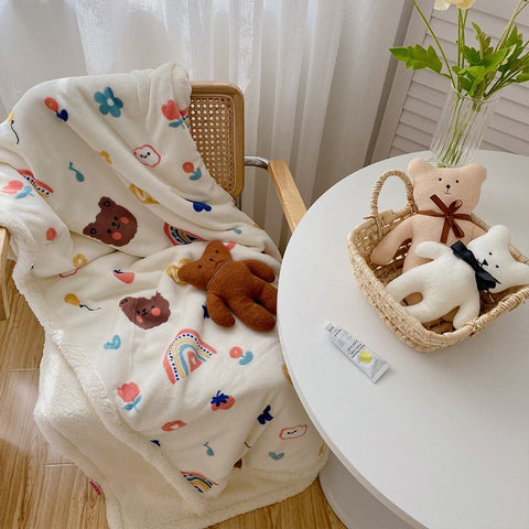 Children's Blanket Cute Cartoon Soft Comfortable Kids Blanket for Home Office School Travelling Sheep 100x150 (without Zipper) In Australia - Darrahopens