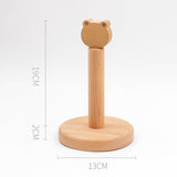 Wooden Tissue Holder Cute Animals Shape Facial Napkin Stand Toilet Paper Holder Store Shelves for Kitchen Bedroom Cat