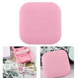 Contact Lens Box Plastic Leakage Proof Dustproof Portable Square Contact Lens Case Pink In Australia - Darrahopens