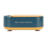 Mini Ultrasound Cleaning Machine High Frequency Portable Household Ultrasound Cleaner for Rings Glasses Coins Necklaces Dark Green