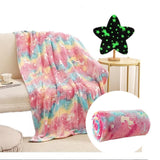 Flannel Blanket Colorful Animal Style Double Sided Luminous Flannel Blanket for Office In Australia - Darrahopens