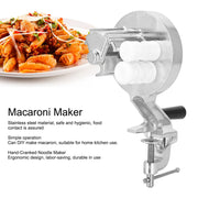 Manual Macaroni Maker Stainless Steel Hand Cranking Noodles Pressing Machine Kitchen Supply