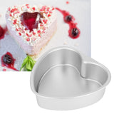 Heart Shape Cake Pan Aluminium Alloy DIY Cake Mold Baking Cheese Bread Tray Kitchen Tools