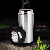 380ml Coffee Mug with Strainer Portable Thermal Cup Water Bottle for Home Office Travel
