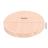 Round Wood Coaster Placemat Round Heat Resistant Drink Mat Cup Pad for Home KitchenWood Color