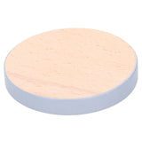 Round Wood Coaster Placemat Round Heat Resistant Drink Mat Cup Pad for Home KitchenGray