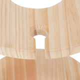 Wooden Wine Rack Glass Cup Holder Organizer Tabletop Display for 6 Glass and 1 Wine Bottle