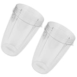 2Pcs Juicer Cup Transparent Mug Replacement Food Blender Accessory Fit for 600W 900W