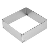 Stainless Steel Square Mousse Ring Retractable Biscuits Cake Mold Kitchen DIY Baking ToolsL 16~28cm In Australia - Darrahopens