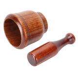 Wooden Grinding Bowl Household Kitchen Manual Garlic Ginger Spices Grinder Mortar Pestle Set In Australia - Darrahopens
