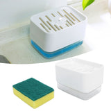 Dish Soap Dispenser Press Type Automatic Liquid Soap Dispenser for Kitchen Sink CountertopWhite