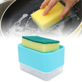 Dish Soap Dispenser Press Type Automatic Liquid Soap Dispenser for Kitchen Sink CountertopGreen