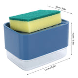 Dish Soap Dispenser Press Type Automatic Liquid Soap Dispenser for Kitchen Sink CountertopBlue