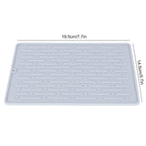 Silicone Draining Pad Non Slip Soda Bottles Drying Rack Mat Kitchen Accessories Gray(2 Hole Drain Rack Mat )
