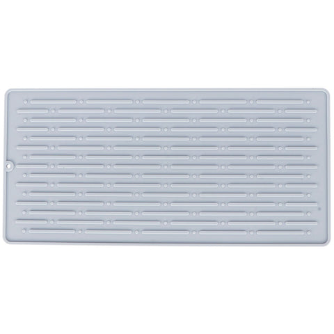 Silicone Draining Pad Non Slip Soda Bottles Drying Rack Mat Kitchen Accessories Gray(3 Hole Drain Rack Mat ) In Australia - Darrahopens