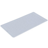 Silicone Draining Pad Non Slip Soda Bottles Drying Rack Mat Kitchen Accessories Gray(3 Hole Drain Rack Mat )