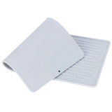 Silicone Draining Pad Non Slip Soda Bottles Drying Rack Mat Kitchen Accessories Gray(3 Hole Drain Rack Mat ) In Australia - Darrahopens