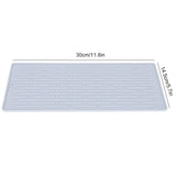 Silicone Draining Pad Non Slip Soda Bottles Drying Rack Mat Kitchen Accessories Gray(3 Hole Drain Rack Mat )