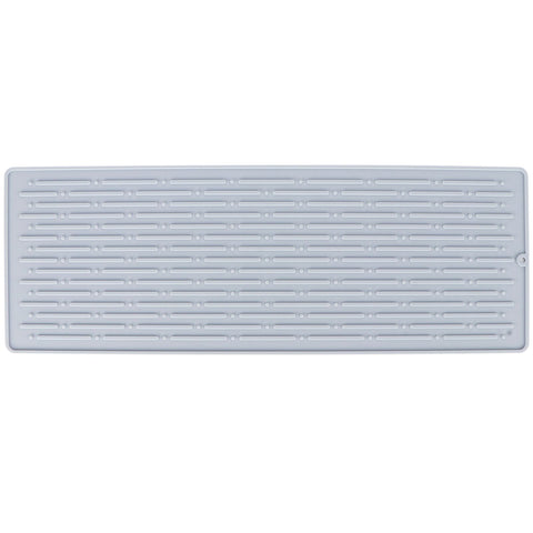 Silicone Draining Pad Non Slip Soda Bottles Drying Rack Mat Kitchen Accessories Gray(4 Hole Drain Rack Mat ) In Australia - Darrahopens
