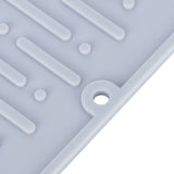 Silicone Draining Pad Non Slip Soda Bottles Drying Rack Mat Kitchen Accessories Gray(4 Hole Drain Rack Mat )