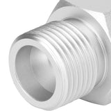 TR21x4 to W21.8‑14 Adapter Aluminum Soda Cylinder CO2 Tank Converter Silver